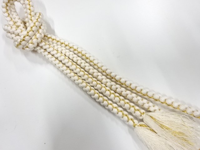 未使用品　正絹　手組帯締め